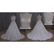 A-Line Bridal Dress Lace Beading Beading Sash